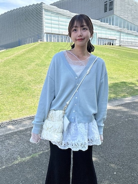 「GLOBAL WORK（グローバルワーク）のアイテム（トップス）」を使った、airiさん（レディース・158cm）の春コーディネート