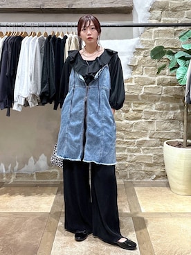 「GLOBAL WORK（グローバルワーク）のアイテム（バレエシューズ）」を使った、airiさん（レディース・158cm）の夏コーディネート