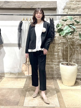 「GLOBAL WORK（グローバルワーク）のアイテム（セットアップ）」を使った、airiさん（レディース・158cm）の冬コーディネート