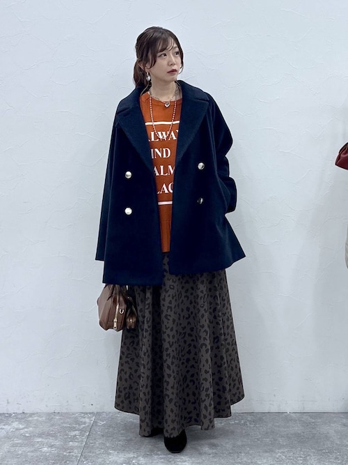 軽やかストレッチ襟2WAYミドルコート/499658（チェスターコート