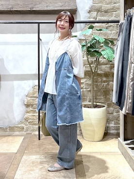 「GLOBAL WORK（グローバルワーク）のアイテム（バレエシューズ）」を使った、airiさん（レディース・158cm）の夏コーディネート