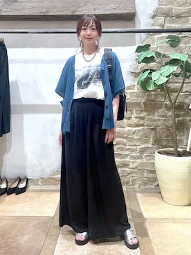 「アイテム（バックパック/リュック）」を使った、airiさん（レディース・158cm）の夏コーディネート