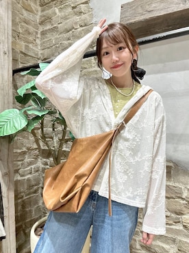 「GLOBAL WORK（グローバルワーク）のアイテム（トップス）」を使った、airiさん（レディース・158cm）の春コーディネート