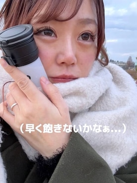 「アイテム（アウトドアグッズ）」を使った、airiさん（レディース・158cm）の冬コーディネート