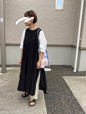 「ゴーシュ（ゴーシュ）のアイテム」を使った、やんさん（レディース・154cm）の夏コーディネート