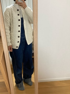 「orSlow（オアスロウ）のアイテム（オールインワン・サロペット）」を使った、やんさん（レディース・154cm）の春コーディネート