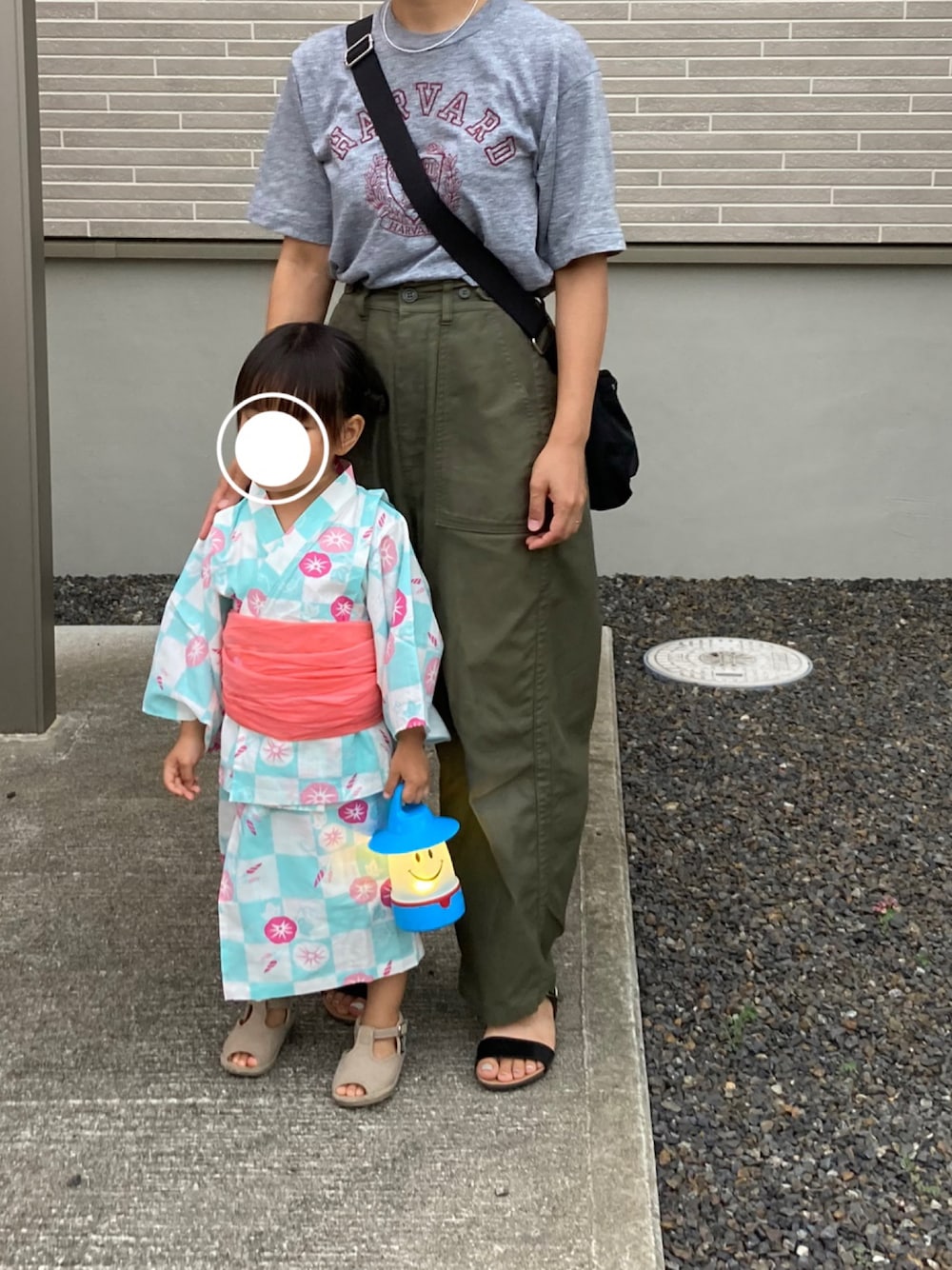 「シンプル、カジュアル、浴衣」｜「marimekkoのmarimekko/Cash＆Carry（ショルダーバッグ、ブラック系）」を使った、やんさん（レディース・154cm）の夏コーディネートの1枚目の写真