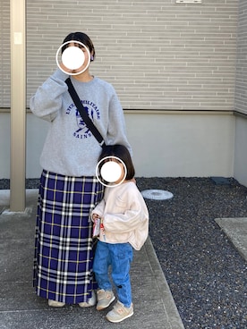「THE SHINZONE（ザ　シンゾーン）のアイテム（スウェット）」を使った、やんさん（レディース・154cm）の秋コーディネート