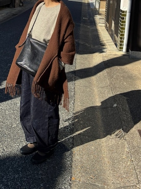 「IL BISONTE（イルビゾンテ）のアイテム」を使った、やんさん（レディース・154cm）の冬コーディネート