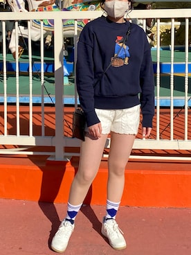 「discord（ディスコード）のアイテム」を使った、ringoさん（レディース・163cm）の冬コーディネート