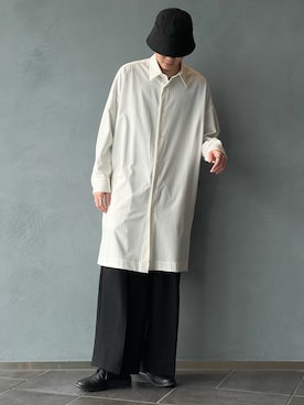 「Lui's（ルイス）のアイテム（パンツ）」を使った、松本 幸さん（メンズ・180cm）の春コーディネート