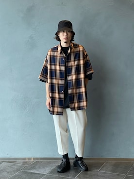 松本 幸さん(メンズ・180cm)の夏コーディネート