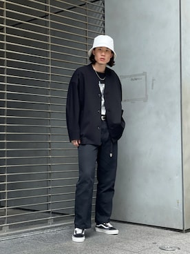 「CPH（シーピーエイチ）のアイテム」を使った、松本 幸さん（メンズ・180cm）の夏コーディネート