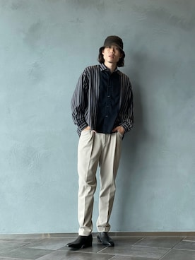 松本 幸さん（メンズ・180cm）の秋コーディネート