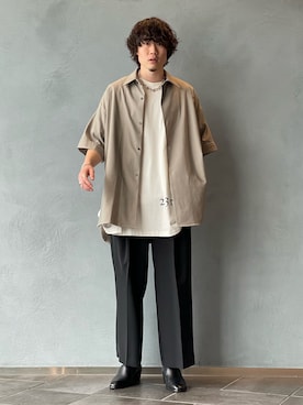 松本 幸さん（メンズ・180cm）の夏コーディネート