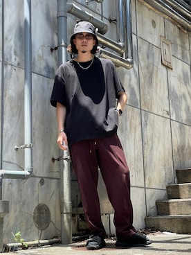 松本 幸さん（メンズ・180cm）の夏コーディネート