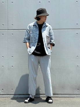 松本 幸さん（メンズ・180cm）の夏コーディネート