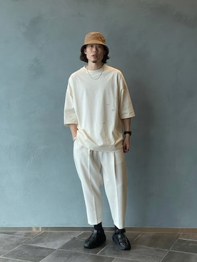 松本 幸さん(メンズ・180cm)の夏コーディネート