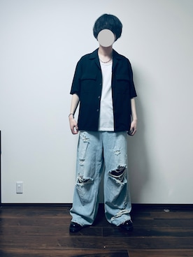 「STUDIOUS（ステュディオス）のアイテム（トップス）」を使った、rukihaさん（メンズ・172cm）の冬コーディネート