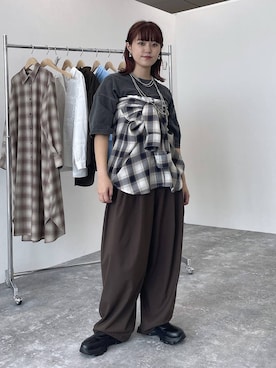 「studio CLIP（スタディオクリップ）のアイテム」を使った、mitaさん（レディース・155cm）の秋コーディネート
