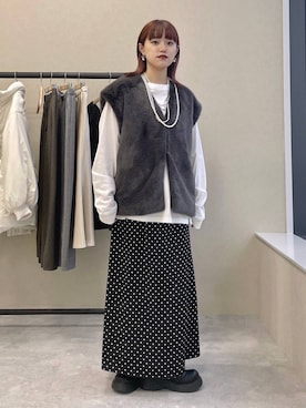 「アイテム（その他アウター）」を使った、mitaさん（レディース・155cm・20代）の秋コーディネート