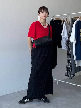 「アイテム（スカート）」を使った、mitaさん（レディース・155cm・20代）の夏コーディネート