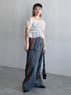 「アイテム（キャップ）」を使った、mitaさん（レディース・155cm・20代）の春コーディネート