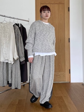 「studio CLIP（スタディオクリップ）のアイテム（ブーツ）」を使った、mitaさん（レディース・155cm）の秋コーディネート