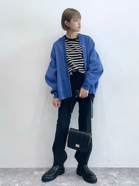 「PAGEBOY（ページボーイ）のWEB限定アイテム / 2WAYレイヤードロンT（Tシャツ/カットソー）」を使った、mitaさん（レディース・155cm）の秋コーディネート