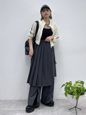 「アイテム（キャップ）」を使った、mitaさん（レディース・155cm・20代）の春コーディネート