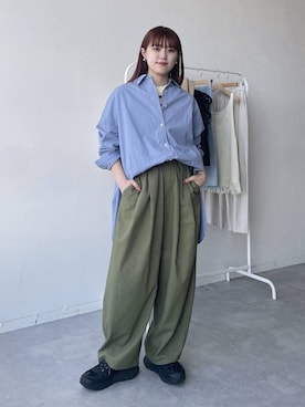 「studio CLIP（スタディオクリップ）のアイテム」を使った、mitaさん（レディース・155cm）の春コーディネート