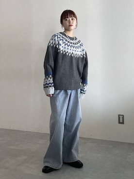 「クリップニット_studio CLIP」｜mitaさん（レディース・155cm）の秋コーディネート