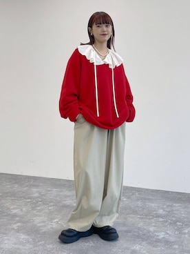 「studio CLIP（スタディオクリップ）のアイテム」を使った、mitaさん（レディース・155cm）の秋コーディネート