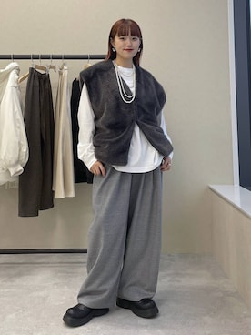 「アイテム（その他アウター）」を使った、mitaさん（レディース・155cm・20代）の秋コーディネート