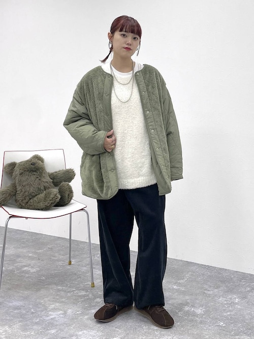 セール】3ゲージシャギーブークレチュニックニット（ニット/セーター