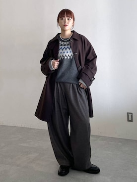 「studio CLIP（スタディオクリップ）のアイテム」を使った、mitaさん（レディース・155cm）の秋コーディネート