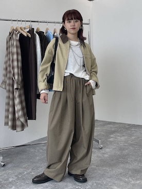 「アイテム（パンツ）」を使った、mitaさん（レディース・155cm・20代）の秋コーディネート