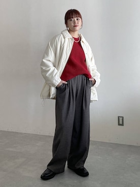 「アイテム（その他アウター）」を使った、mitaさん（レディース・155cm・20代）の秋コーディネート