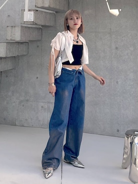 「PAGEBOY（ページボーイ）のアイテム（バッグ）」を使った、mitaさん（レディース・155cm）の春コーディネート