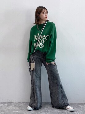 「PBLIM（ページボーイリム）のアイテム（スマホグッズ）」を使った、mitaさん（レディース・155cm）の冬コーディネート