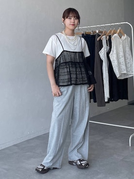 「studio CLIP（スタディオクリップ）のアイテム」を使った、mitaさん（レディース・155cm・20代）の夏コーディネート