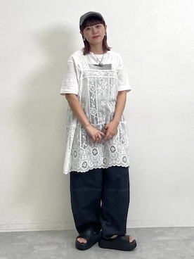 「studio CLIP（スタディオクリップ）のアイテム」を使った、mitaさん（レディース・155cm・20代）の夏コーディネート