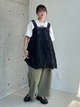 「studio CLIP（スタディオクリップ）のアイテム」を使った、mitaさん（レディース・155cm）の夏コーディネート