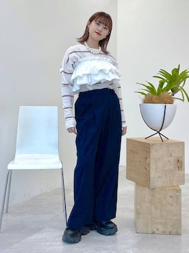 「studio CLIP（スタディオクリップ）のアイテム」を使った、mitaさん（レディース・155cm・20代）の春コーディネート
