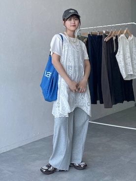 「studio CLIP（スタディオクリップ）のアイテム」を使った、mitaさん（レディース・155cm）の夏コーディネート