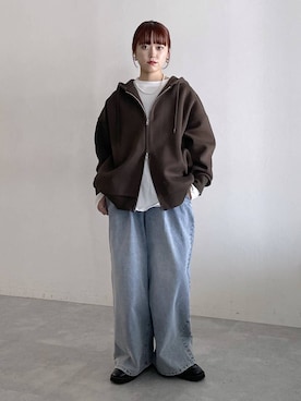 「studio CLIP（スタディオクリップ）のアイテム」を使った、mitaさん（レディース・155cm）の秋コーディネート