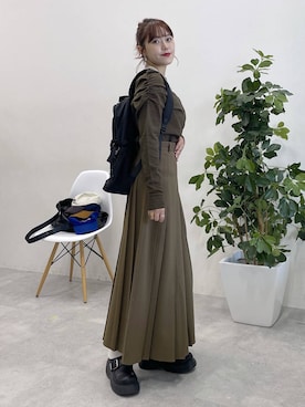 「アイテム（バックパック/リュック）」を使った、mitaさん（レディース・155cm・20代）の秋コーディネート