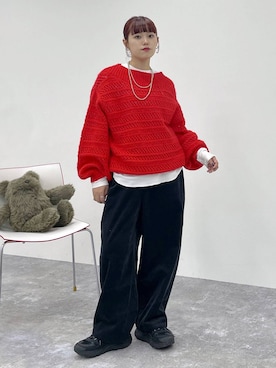 「studio CLIP（スタディオクリップ）のアイテム」を使った、mitaさん（レディース・155cm）の秋コーディネート