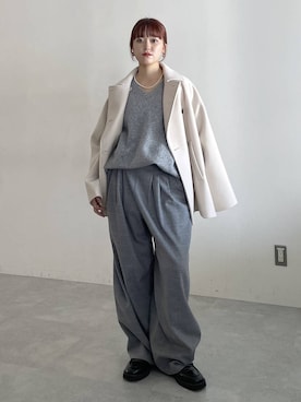 「studio CLIP（スタディオクリップ）のアイテム」を使った、mitaさん（レディース・155cm）の秋コーディネート