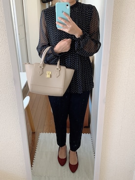 「DOLLY SEAN（ドリーシーン）のアイテム」を使った、Moeさん（レディース・154cm）の秋コーディネート